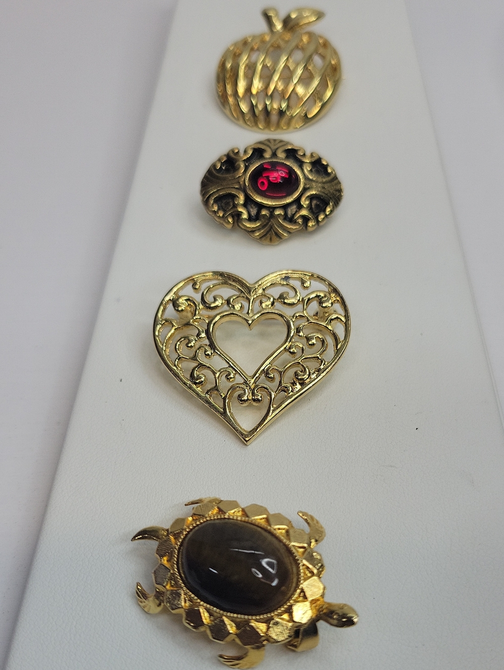 Gold Tone Brooch Bundle